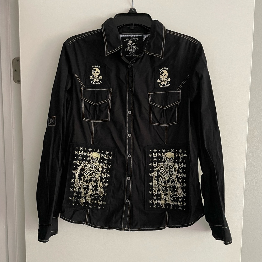 Marc Vachon Designer 2 the Rockstars Size Small Button Down.
